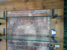 4 x Glazed Wall Mounted Shelves (Approx. 1150) (Purchasers responsibility to remove)
