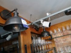 2 x Contemporary Wall Mounted Down Lights (Purchasers responsibility to remove)