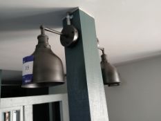 3 x Contemporary Wall Mounted Down Lights (Purchasers responsibility to remove)