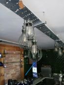 12 x Contemporary Wire / Cable Hung Lights (Purchasers responsibility to remove)