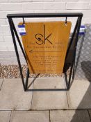Metal Frame Sign