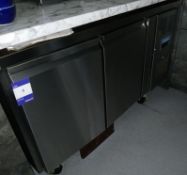Polar Stainless Steel Double Door Mobile Counter Fridge