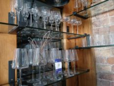 Assortment of glasswear (drinking glasses etc), as lotted
