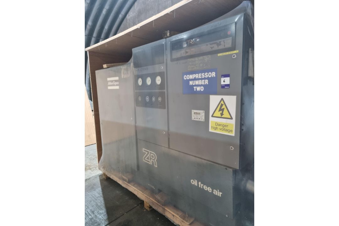 Atlas Copco ZR Oil-free rotary screw compressor. - Image 1 of 9