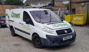 Fiat Scudo COMF 90 M-Jet SWB 5spd manual van, registration SH61 AVK, odometer recorded at 190,980km