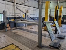 Rotary 4-post, 4,000kg, alignment lift, model SM40-47N (YOM) 2007