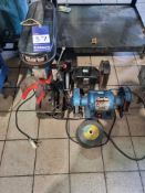 Clarke metal worker Bench drill and 2x Bench grinders
