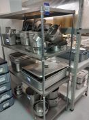 Bedfords Stainless Steel Adjustable Shelving Unit