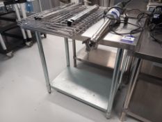 2x Stainless Steel Food Prep Tables