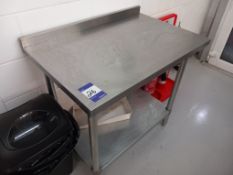 2x Stainless Steel Food Preparation Tables
