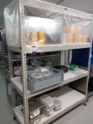 Unit of Steel Boltless Shelving with Contents including Foil