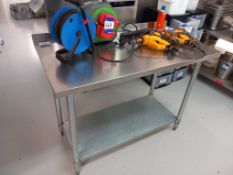 2x Stainless Steel Food Preparation Tables