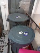 2x RubberMaid Brute Dry Goods Bins