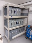 2x Bays of Steel Shelving - contents excluded