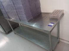 2x Stainless Steel Food Preparation Tables