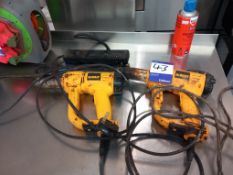 2x Dewalt Heatguns, 2x Cable Reels and Extensions Lead