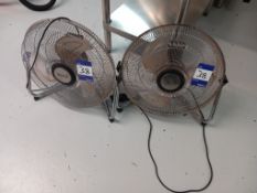 2x Beldray Floor Fans
