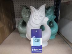 5x Various Coloured Gluggle Jugs