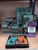 Various Hornsea Pottery (Teal) including Storage Pots, Cruets, Moneyboxes, Espresso Set, Mugs etc