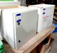 2 x Contactum IP 65 metal enclosures