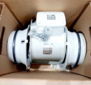 Vortice Lineo 200 in-line duct centrifugal fan 220-240v