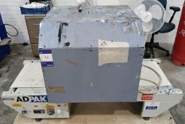 AD Pak PVE400 throughfeed electric curing oven Serial number 6535