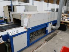 Unknown 3m x 0.6m wide through feed gas curing oven. Belt width 65cm , A risk assessment and