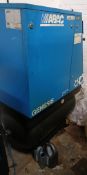 ABAC Genesis RSEB 75kw 1010-270 packaged air compressor, Serial Number ITR0330080 (2010),Hours