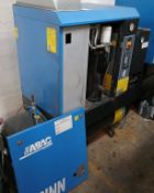 ABAC Spinn E1110 270 compressor, Serial Number CA1646732 (2013), hours unknown, (Please note,