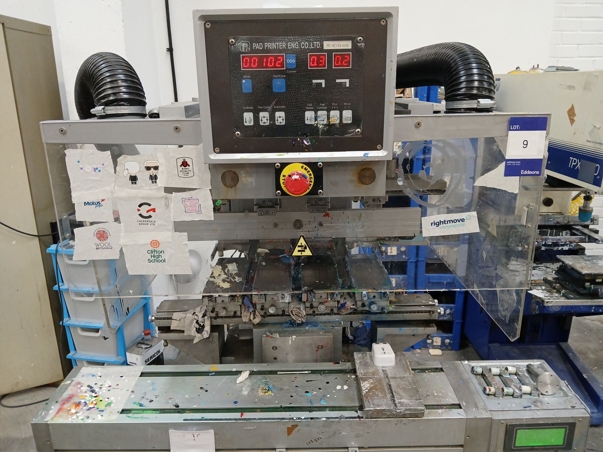 Pad Printer PE-9C/54/650 pad printing machine Serial number 06-08 (2007) - Image 2 of 5