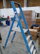 Lyte Industries Glass Fibre Platform Step Ladder (GFWP5, Open Height 2.05m, Closed Height 2.225m,