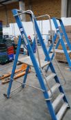 Lyte Industries Glass Fibre Platform Step Ladder (GFWP5, Open Height 2.05m, Closed Height 2.21m,