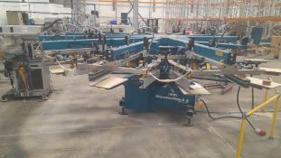M&R Diamondback E 10 colour 12 station rotary screen printing machine Serial Number PL111801701D (20