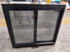 Polar GL010-06 glass fronted double door bottle fridge