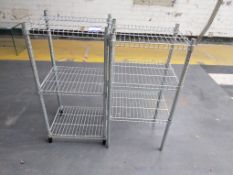 2 x 3 tier push fit racks