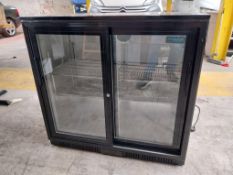 Polar GL010-06 glass fronted double door bottle fridge