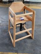 Bolero wooden high chair