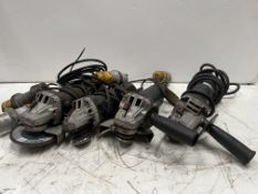 4x 110V powered angle grinders