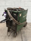 Migatronic mig 385 trolley mounted welder (3ph)