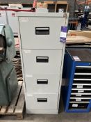 Four drawer metal filing cabinet
