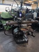 Parkson No 2N universal milling machine with Abwood vice table size 1300mm x 290mm