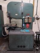 Doall 2612-2H vertical bandsaw (DBW-15) band length 177cm Serial number 290-712464
