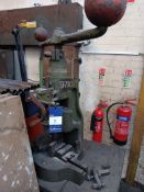 Norton Number 4 fly press on steel bench