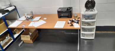 Cantilever Office Table- Contents Excluded