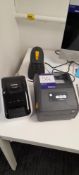 Zebra ZD421 Label Printer, Brother QL-800 Label Printer and Netum Scanner