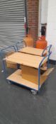 2x Two Tier Trolley