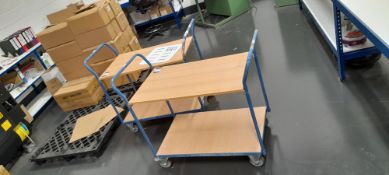 2x Two Tier Trolley