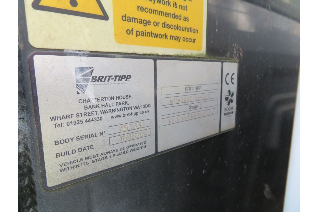 2014 Ford Transit 100 T350 RWD Euro 5 Tipper. YT14 WFZ - Image 6 of 15