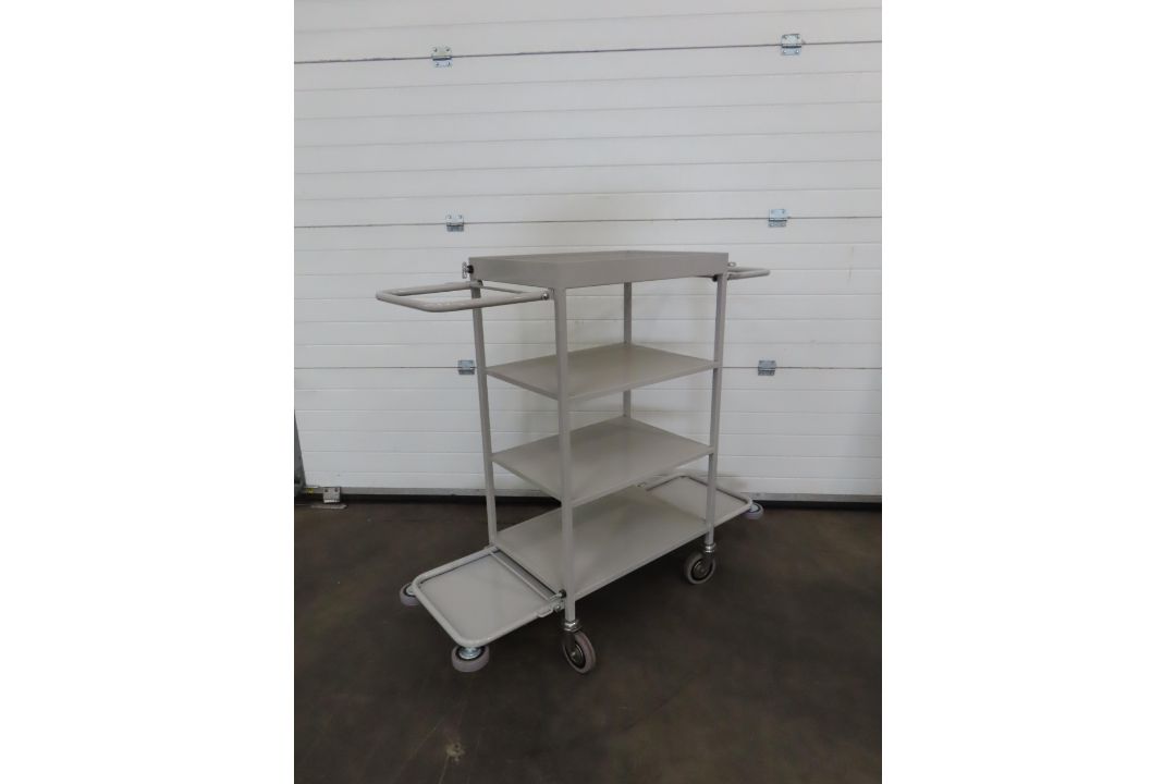 SLINGSBY four tier metal maid service trolley (65 x 45cm) - Image 4 of 4