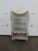 SLINGSBY four tier metal maid service trolley (65 x 45cm)